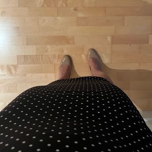 VINCE CAMUTO polka dot pencil skirt